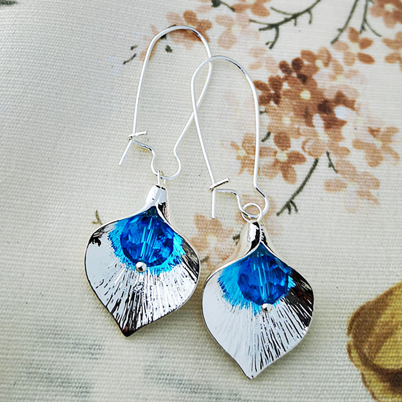Orchid Crystal Drop Earrings | KAH Jewelry