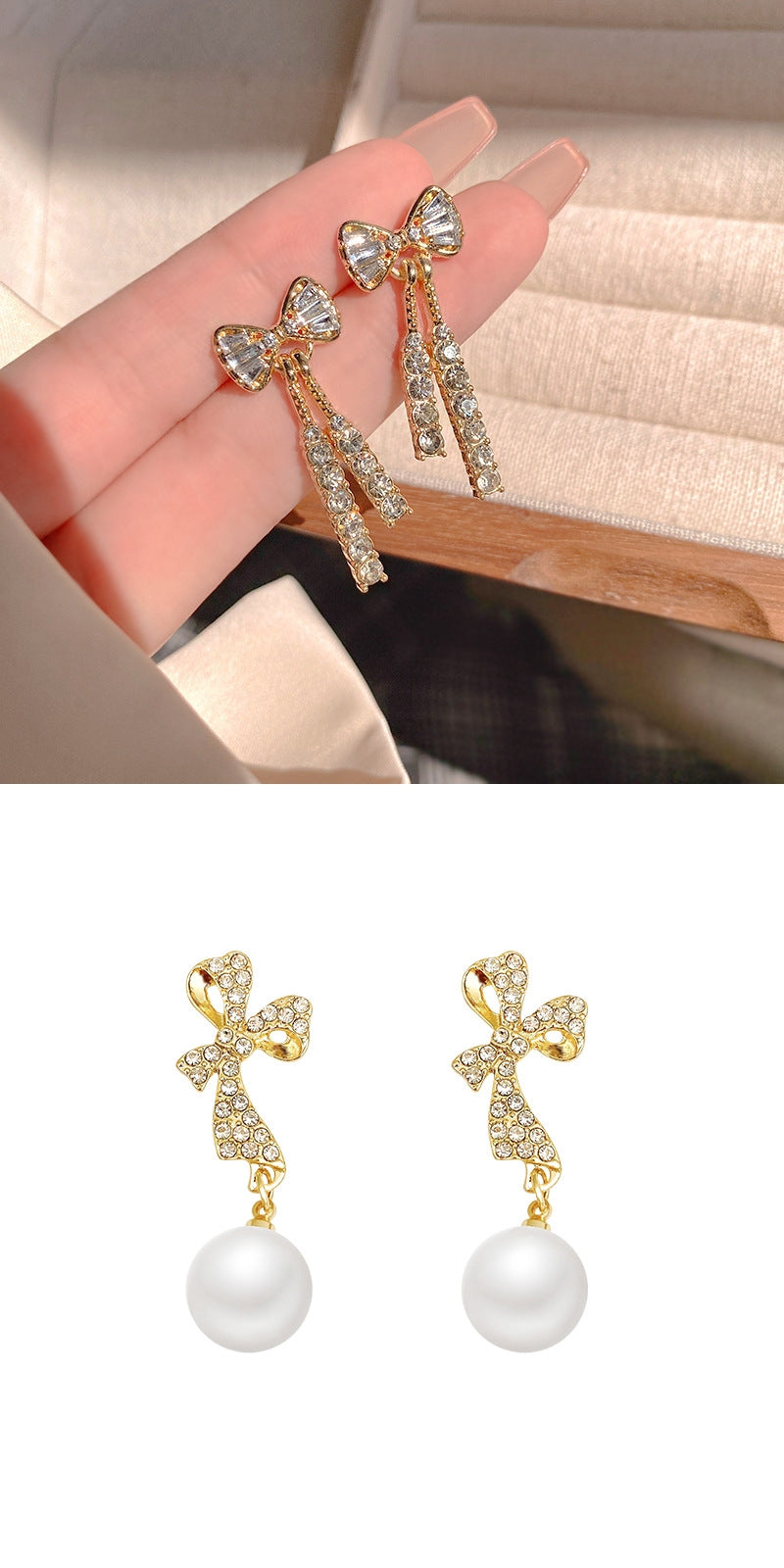 Butterfly Rhinestone Earrings