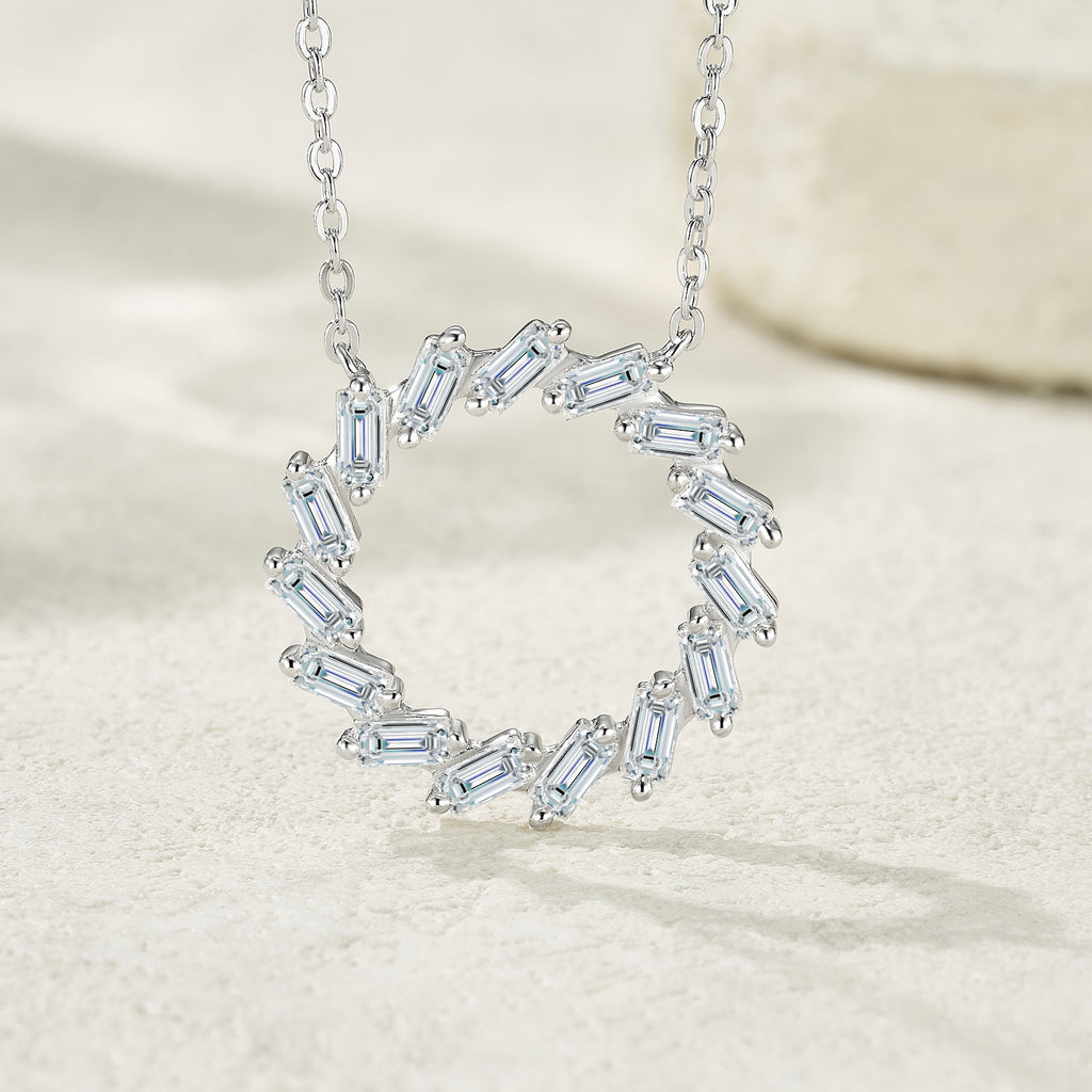 Moissanite S925 Silver Pendant Necklace | KAH Jewelry