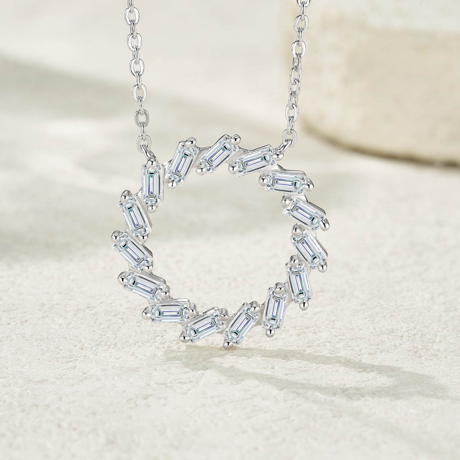 Moissanite S925 Silver Pendant Necklace | KAH Jewelry