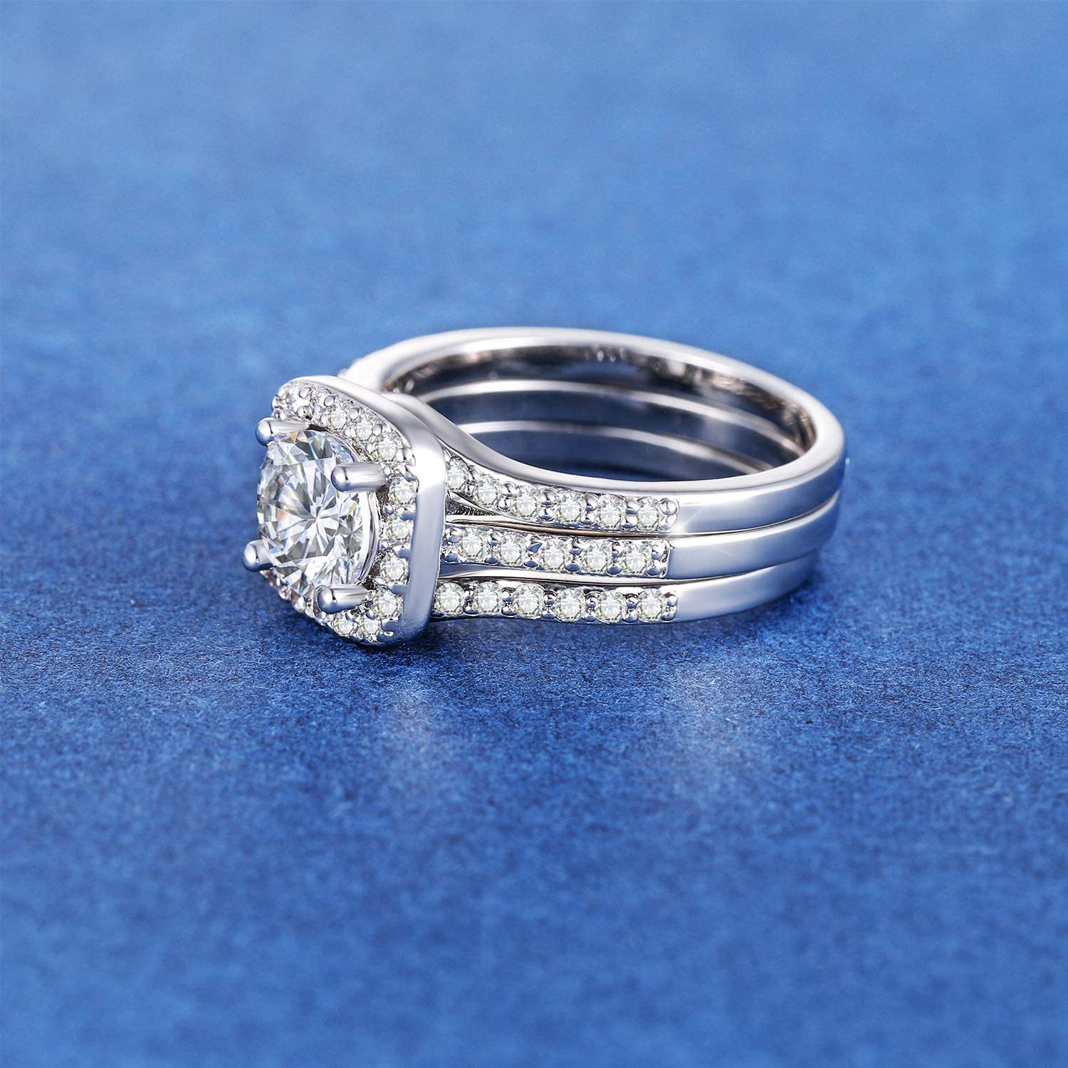 Square Zircon Stackable Ring Set | KAH Jewelry