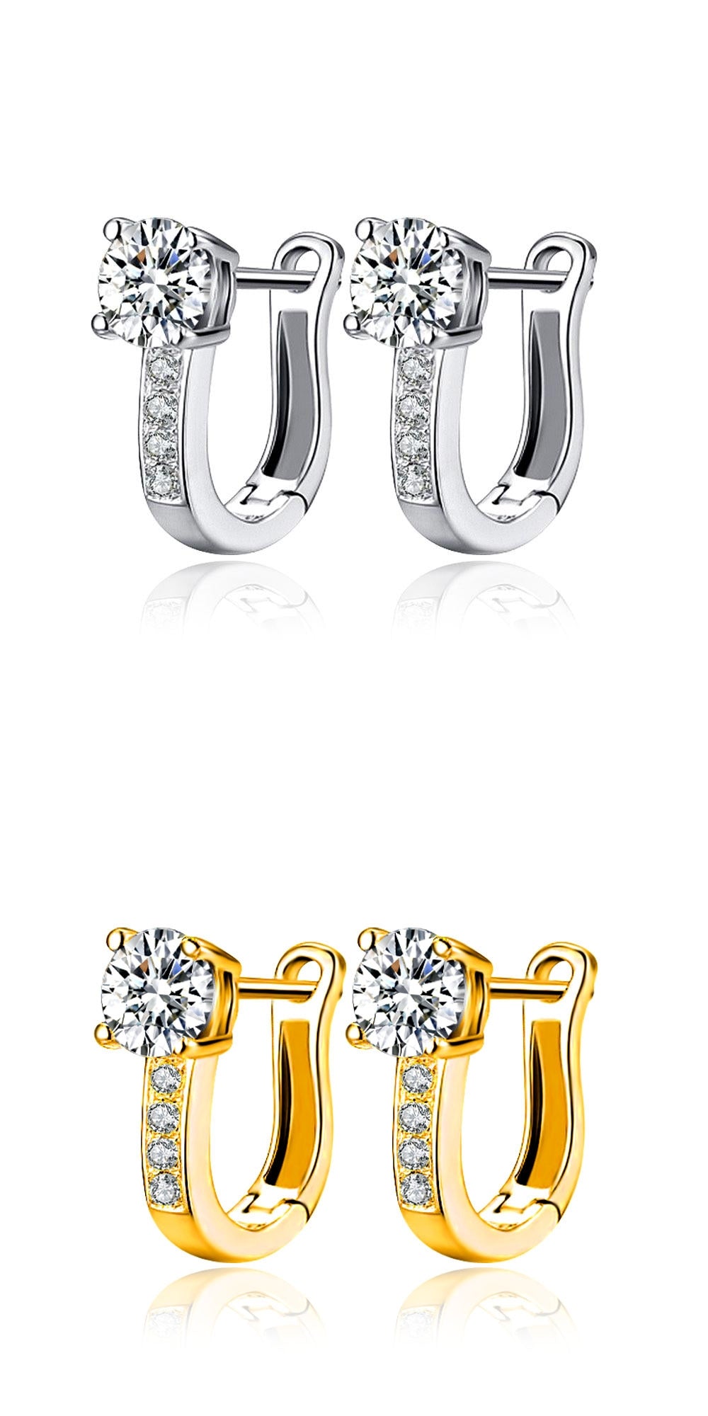 Sweet Crystal Stud Earrings