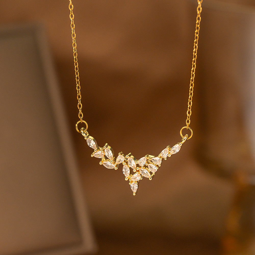 Minimalist Single Diamond Pendant Necklace | KAH Jewelry