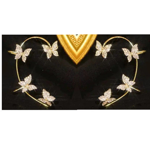 Butterfly Ear Clip & Hook Earrings | KAH Jewelry