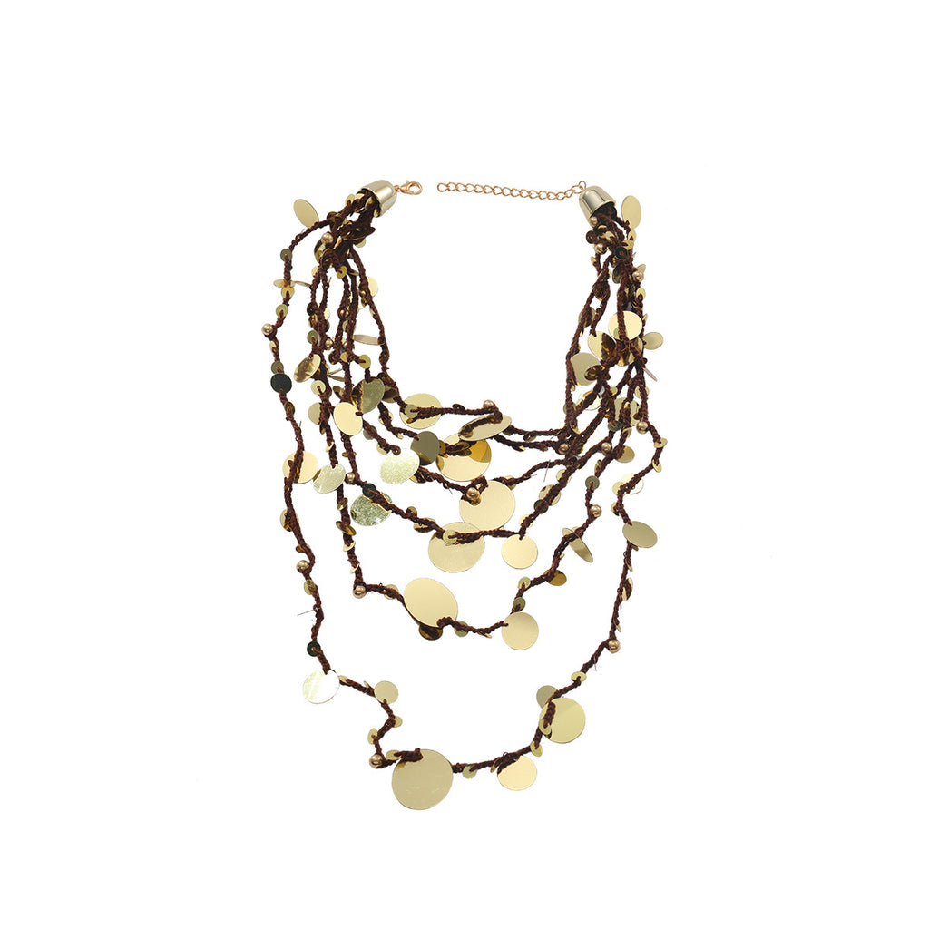 Boho Round Beaded Necklace