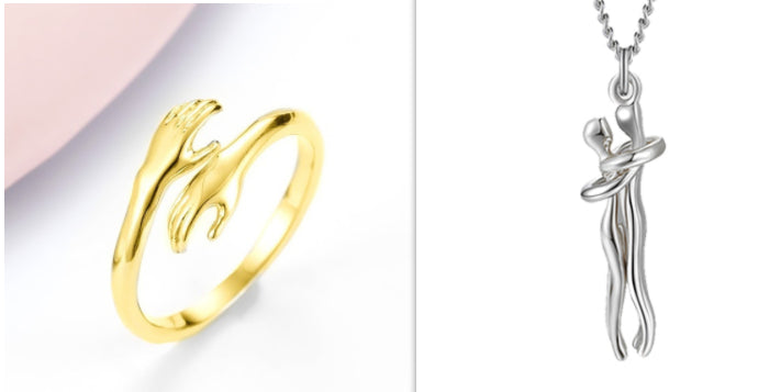 Hands Hug Adjustable Ring | KAH Jewelry