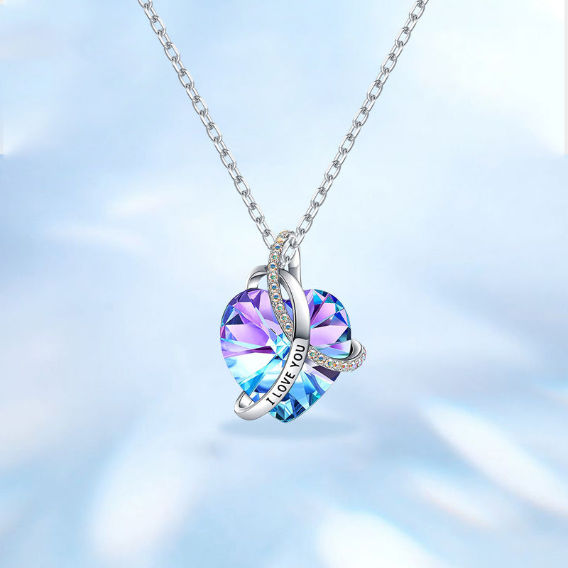 Love Crystal Pendant Necklace | KAH Jewelry