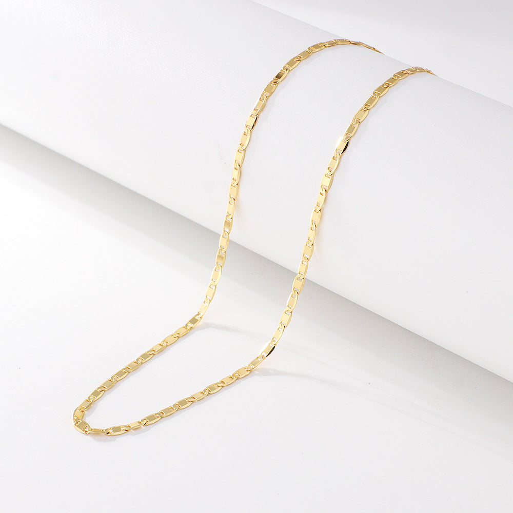 Gold-Plated Elegant Copper Necklace
