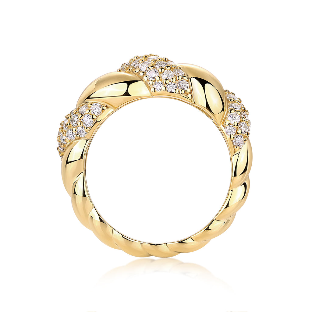 Moissanite Gold-Plated Silver Jewelry Set | KAH Jewelry