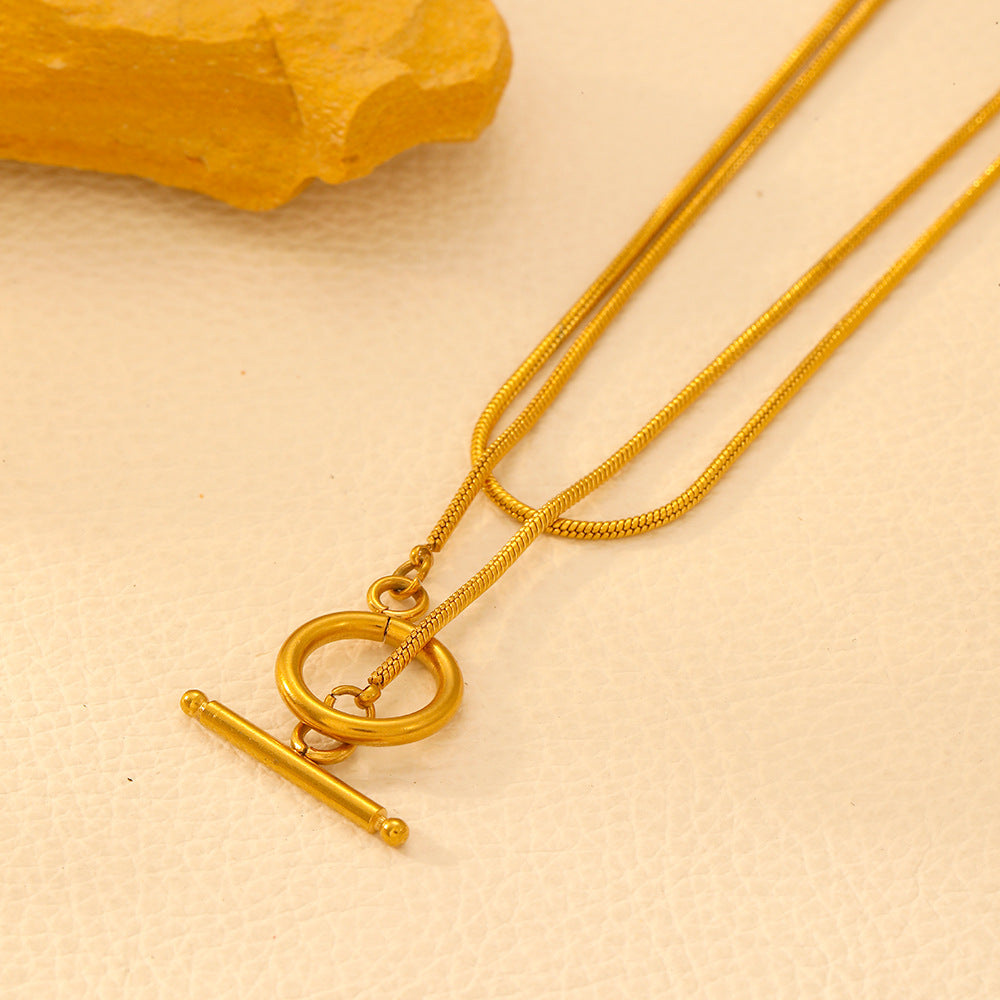 Round Snake Chain Necklace | KAH Jewelry