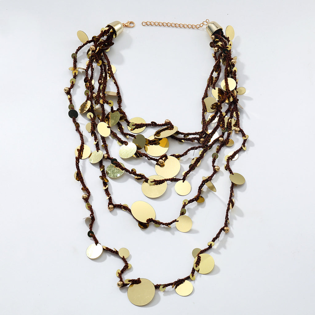 Boho Round Beaded Necklace | KAH Jewelry