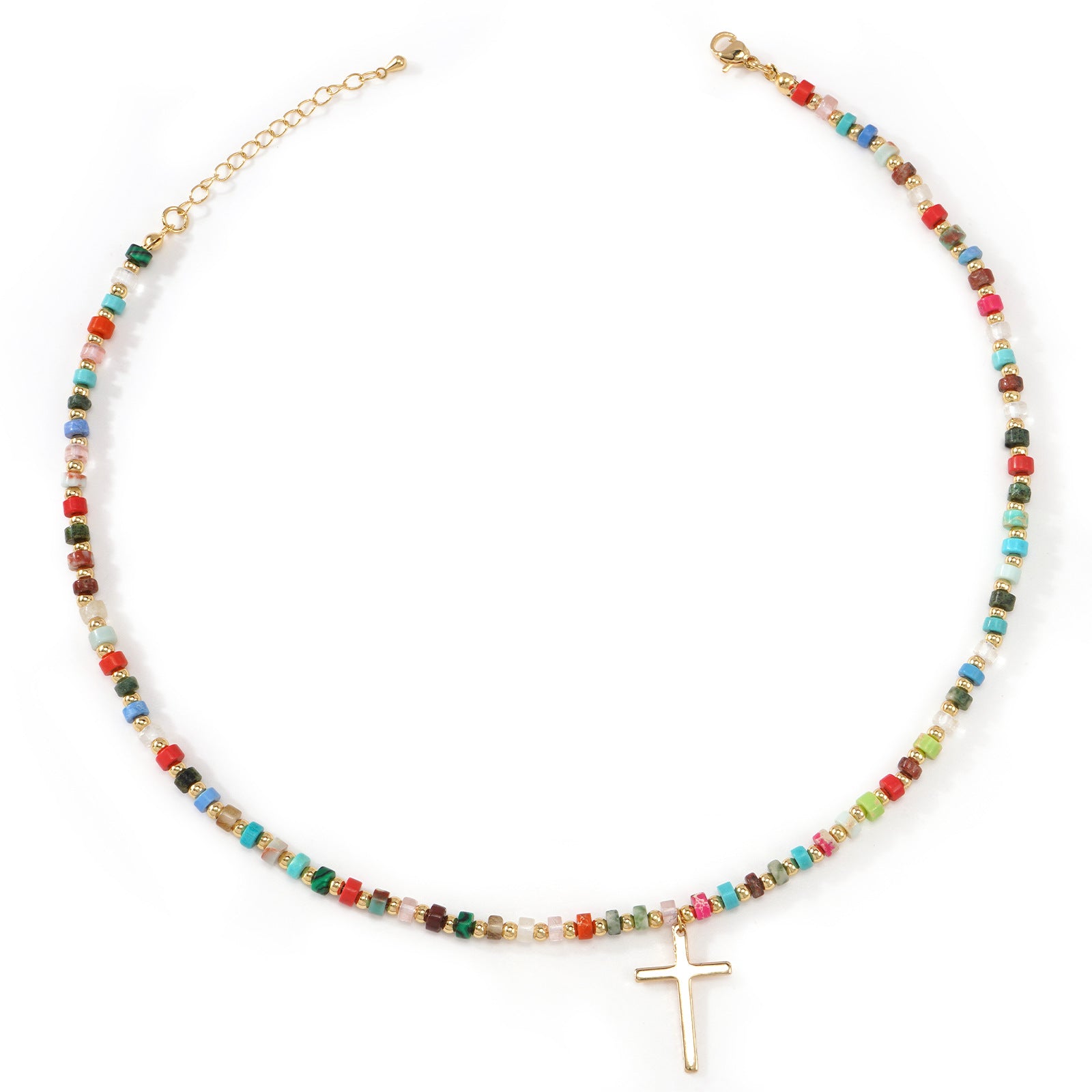 アクセサリー CALEE JEWELRY BEAD NECKLACE Colorful Beaded Double Layer Necklace | KAH Jewelry – Free US Shipping