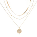 Lotus Multi-Layer Pendant Necklace