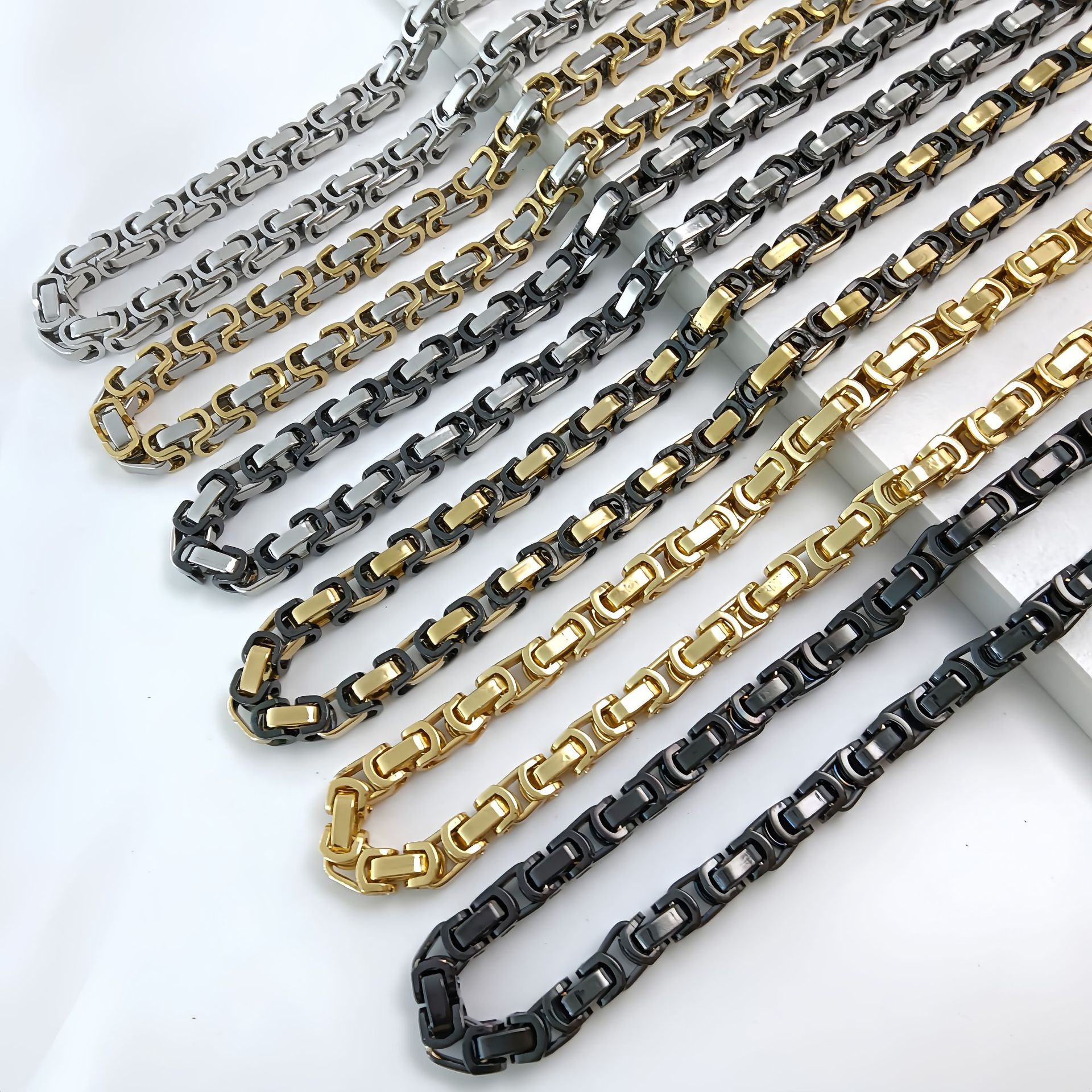 Square Link Chain Necklace | KAH Jewelry