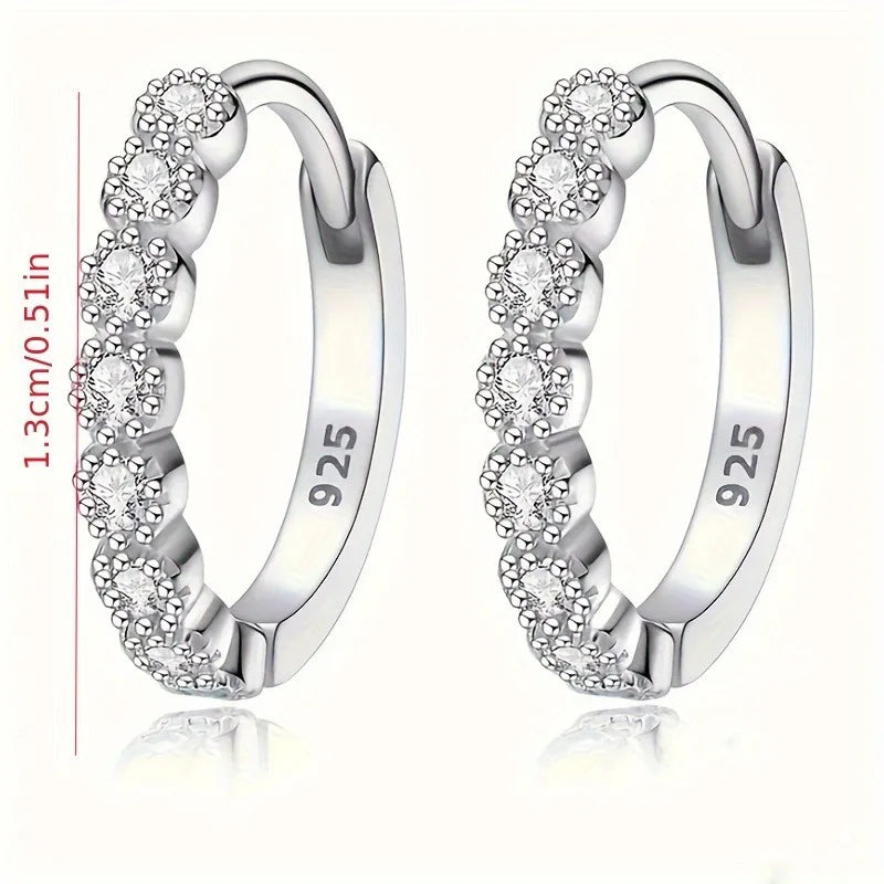 Minimalist Silver Stud Earrings – Fine Jewelry