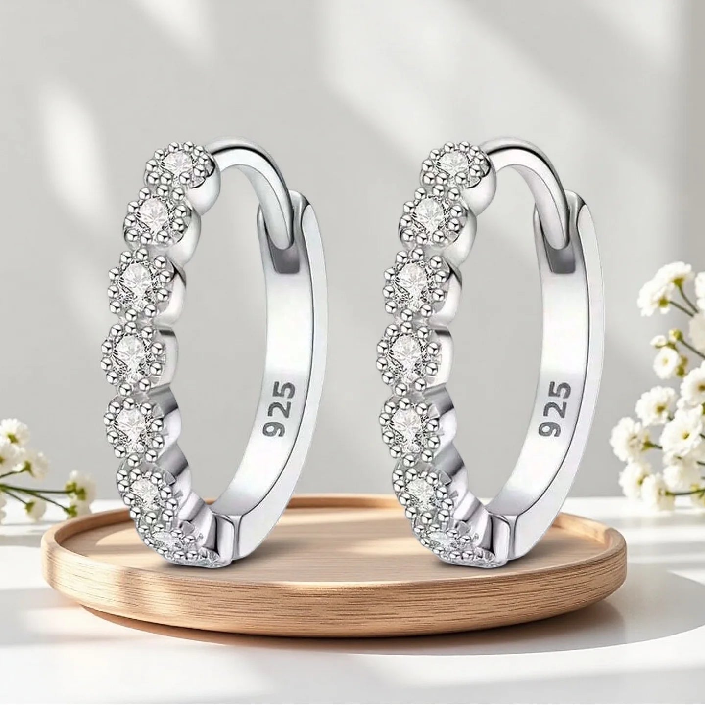 Minimalist Silver Stud Earrings – Fine Jewelry