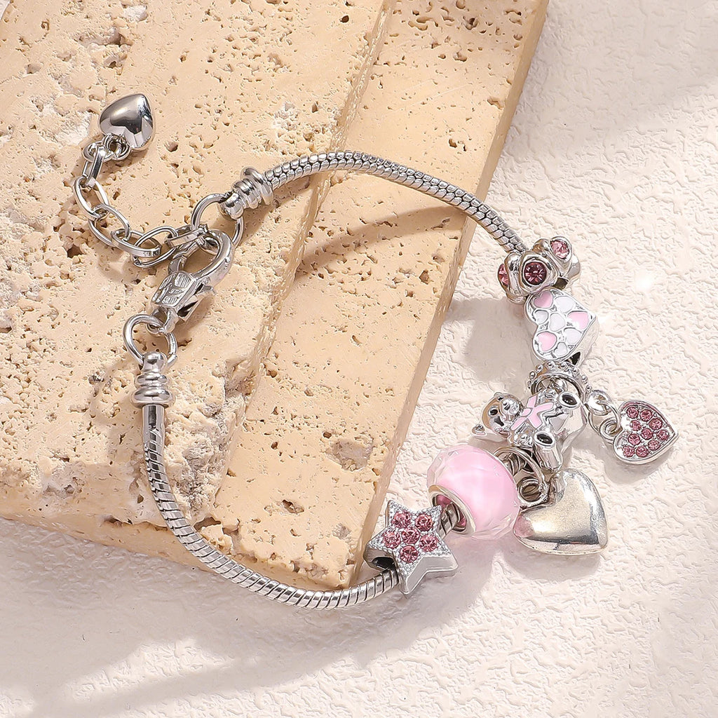 Bow Heart Bracelet – Women's Fashion Jewelry