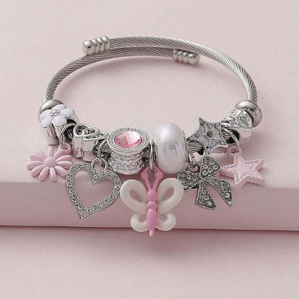 Bow Heart Bracelet – Women's Fashion Jewelry
