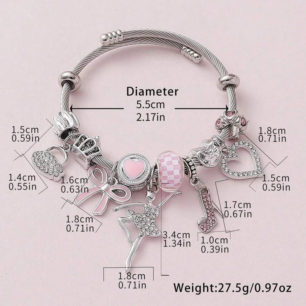 Bow Heart Bracelet – Women's Fashion Jewelry