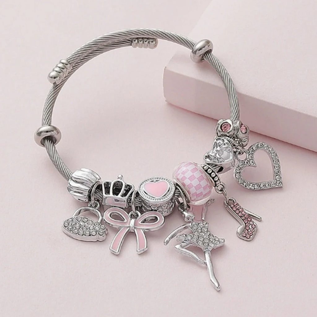 Bow Heart Bracelet – Women's Fashion Jewelry