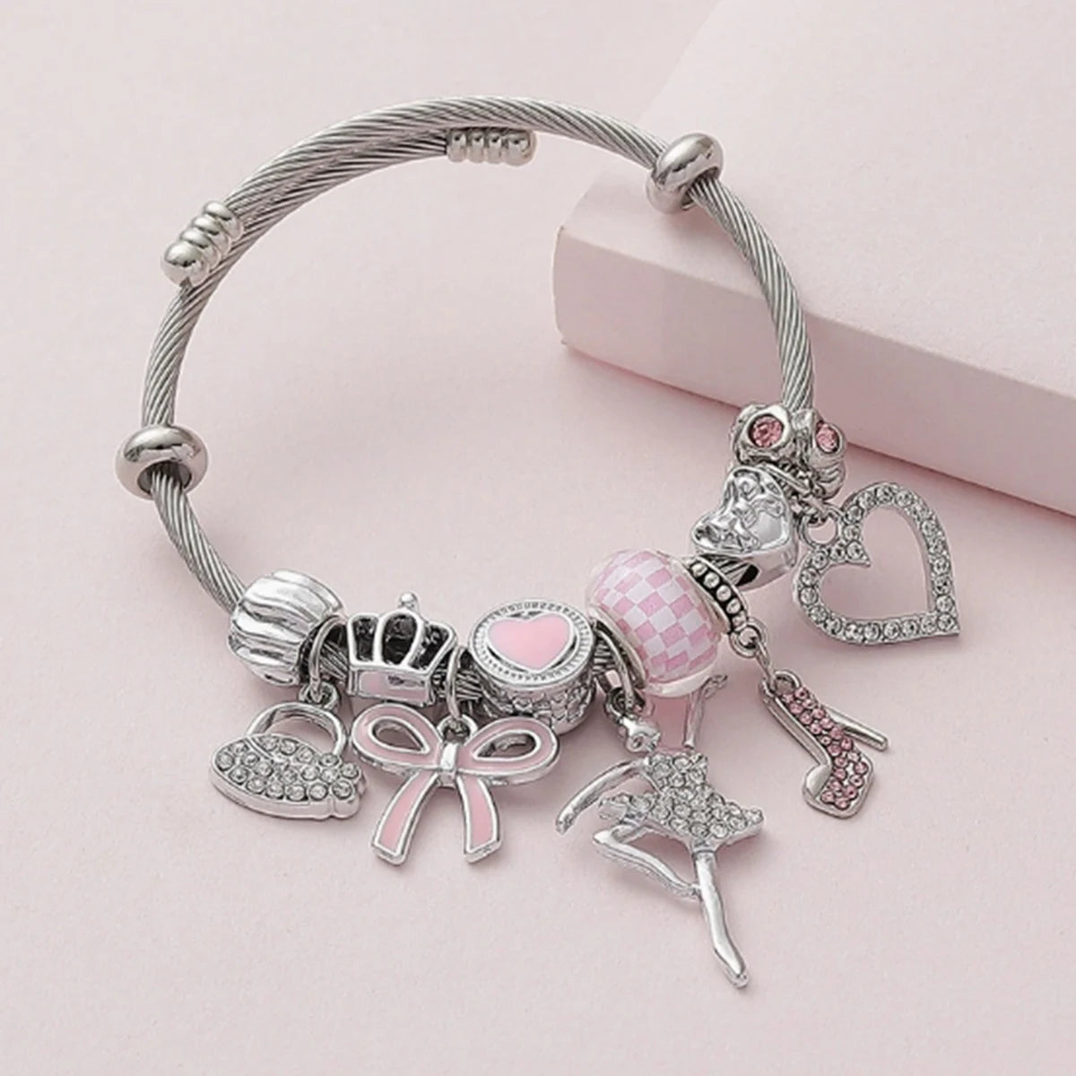 Bow Heart Bracelet – Women's Fashion Jewelry