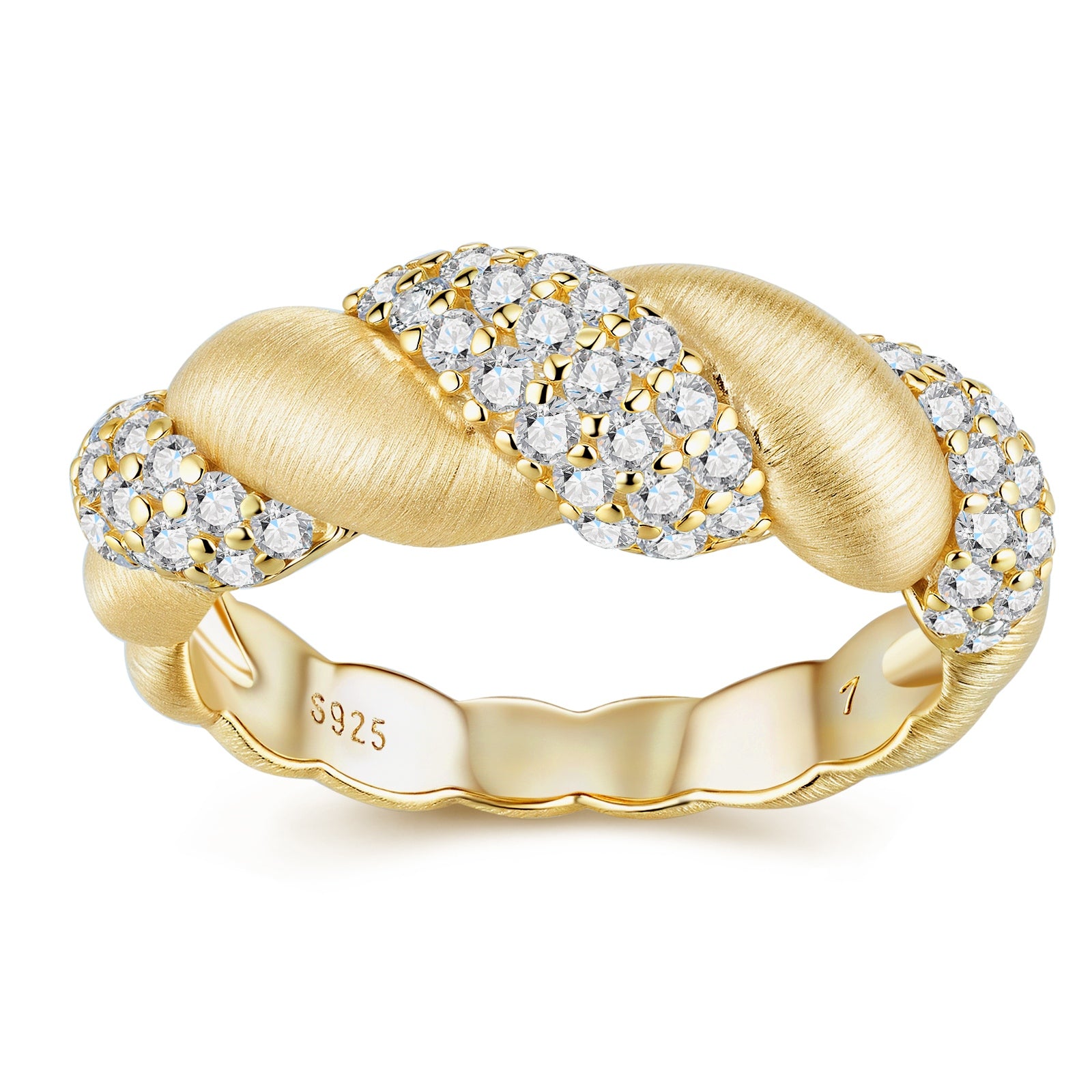 Moissanite Gold-Plated Silver Jewelry Set | KAH Jewelry