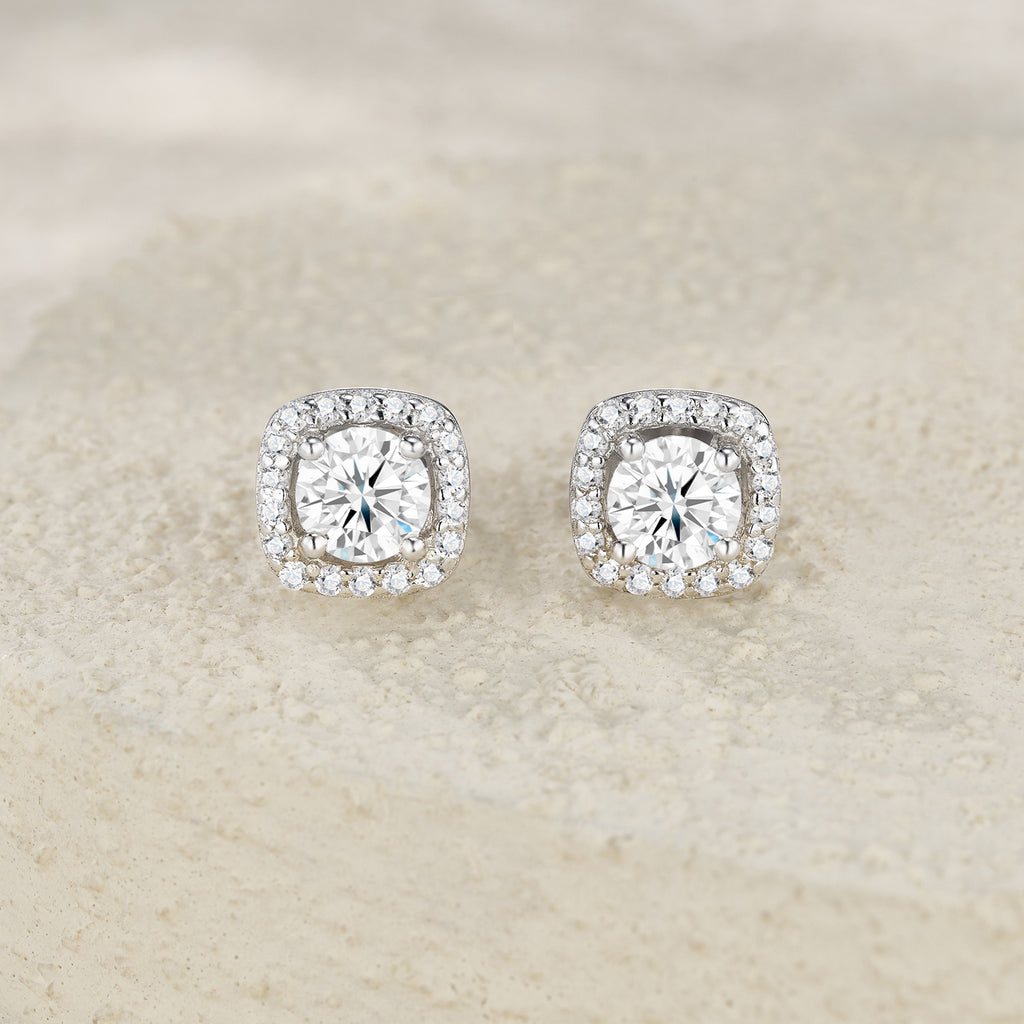Morganite S925 Silver Earring Set | KAH Jewelry