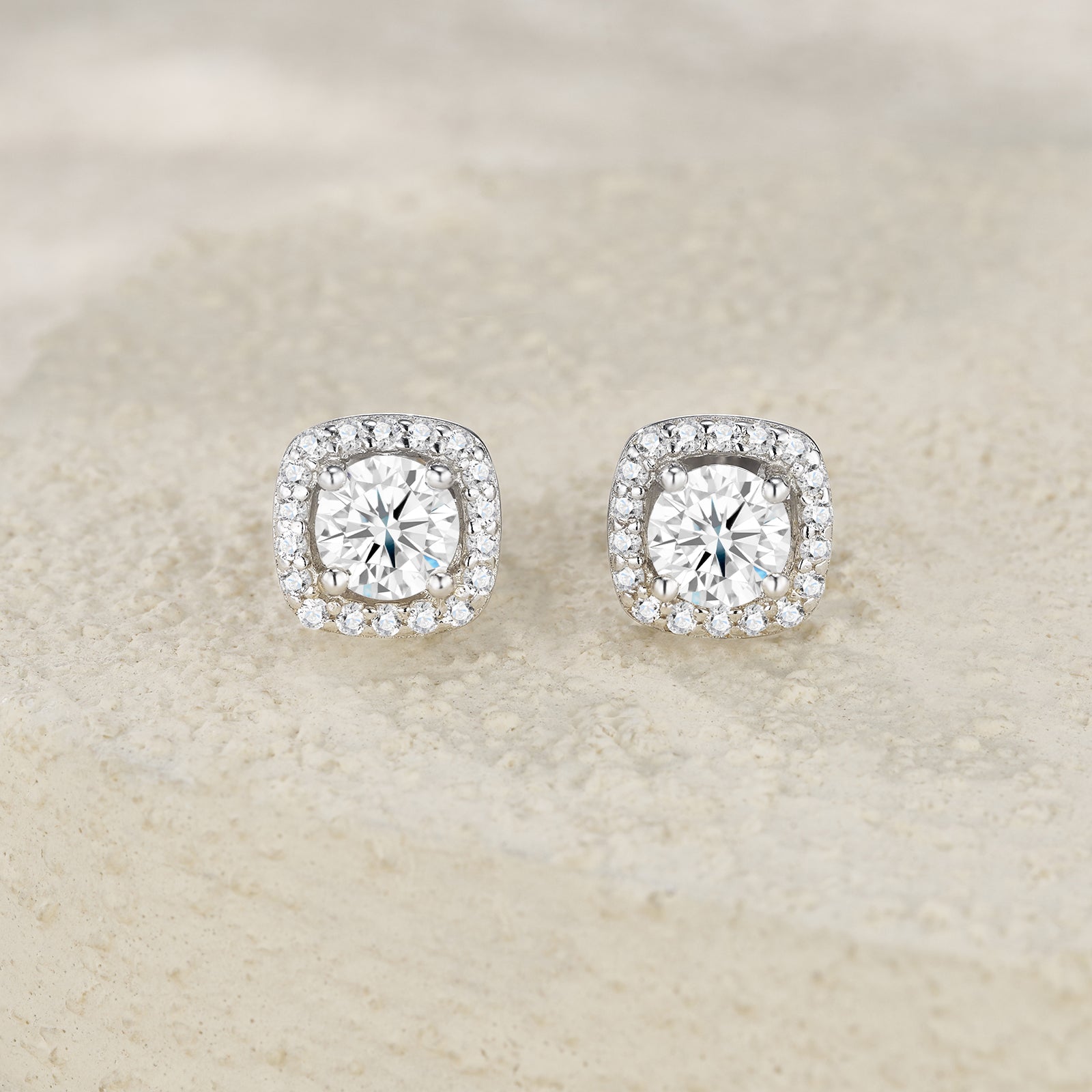 Morganite S925 Silver Earring Set | KAH Jewelry