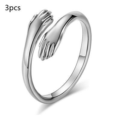 Hands Hug Adjustable Ring | KAH Jewelry