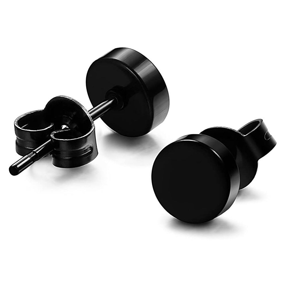 Punk Black Zircon Stud Earrings | KAH Jewelry