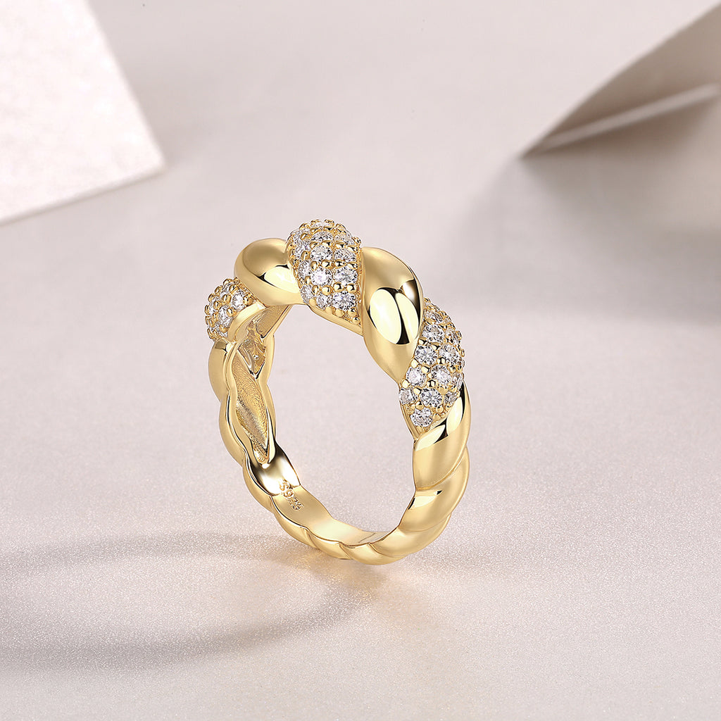 Moissanite Gold-Plated Silver Jewelry Set | KAH Jewelry