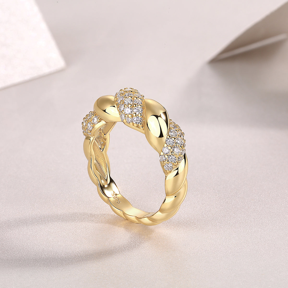 Moissanite Gold-Plated Silver Jewelry Set | KAH Jewelry