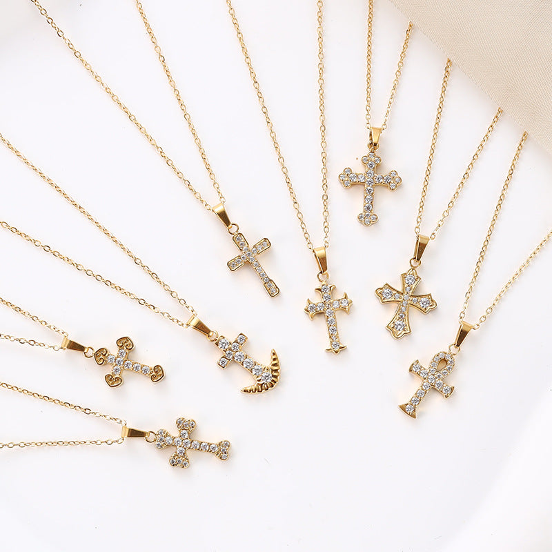 Zirconia Stone Pendant Necklace | KAH Jewelry