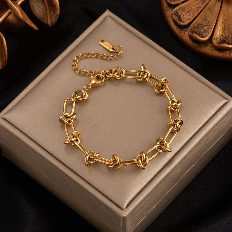 Punk Thorn Titanium Necklace & Bracelet Set | KAH Jewelry
