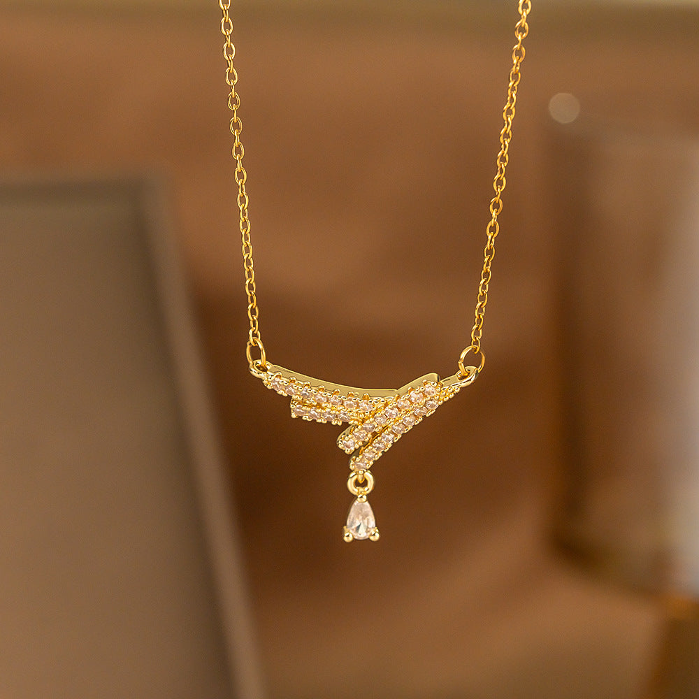 Minimalist Single Diamond Pendant Necklace | KAH Jewelry
