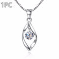 Zircon Twist Pendant Necklace | KAH Jewelry
