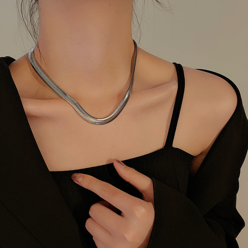 Titanium Snake Chain Necklace | KAH Jewelry