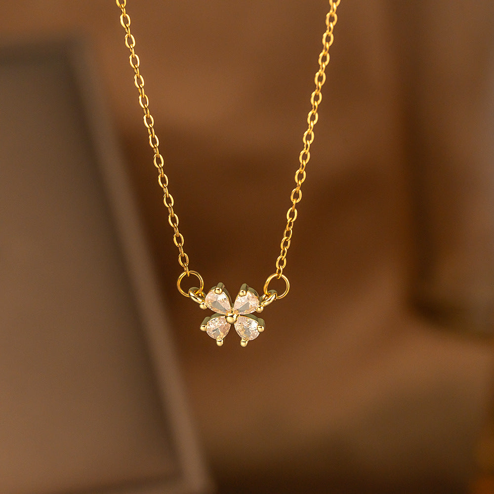 Minimalist Single Diamond Pendant Necklace | KAH Jewelry