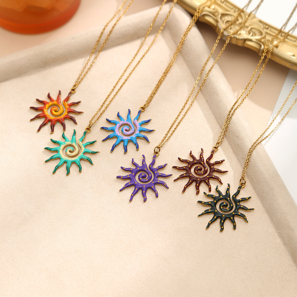 Sun Pendant Necklace | KAH Jewelry