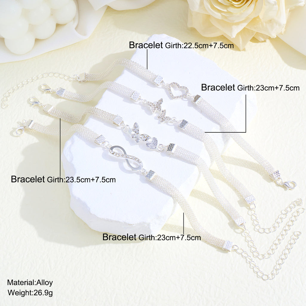 Infinity Diamond Alloy Anklet | KAH Jewelry