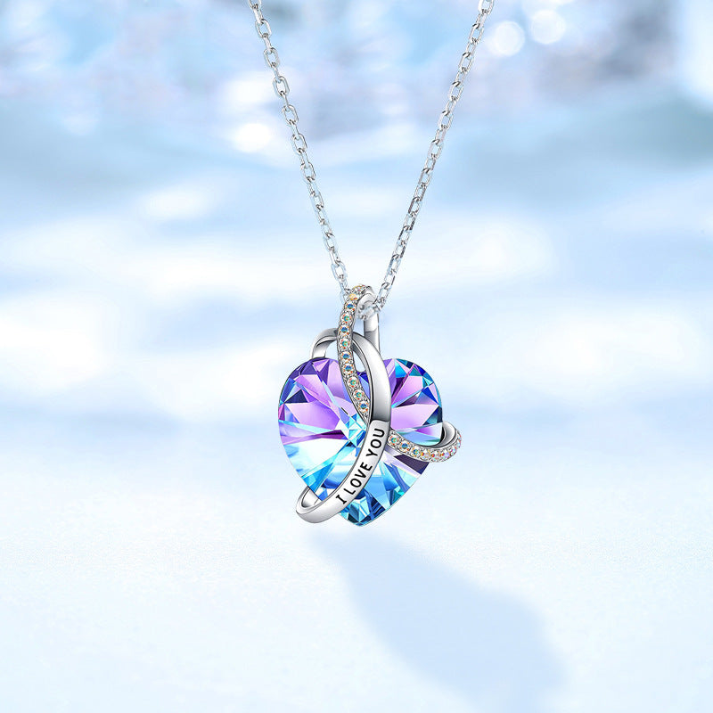 Love Crystal Pendant Necklace | KAH Jewelry