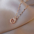 Crown Heart Collarbone Necklace | KAH Jewelry