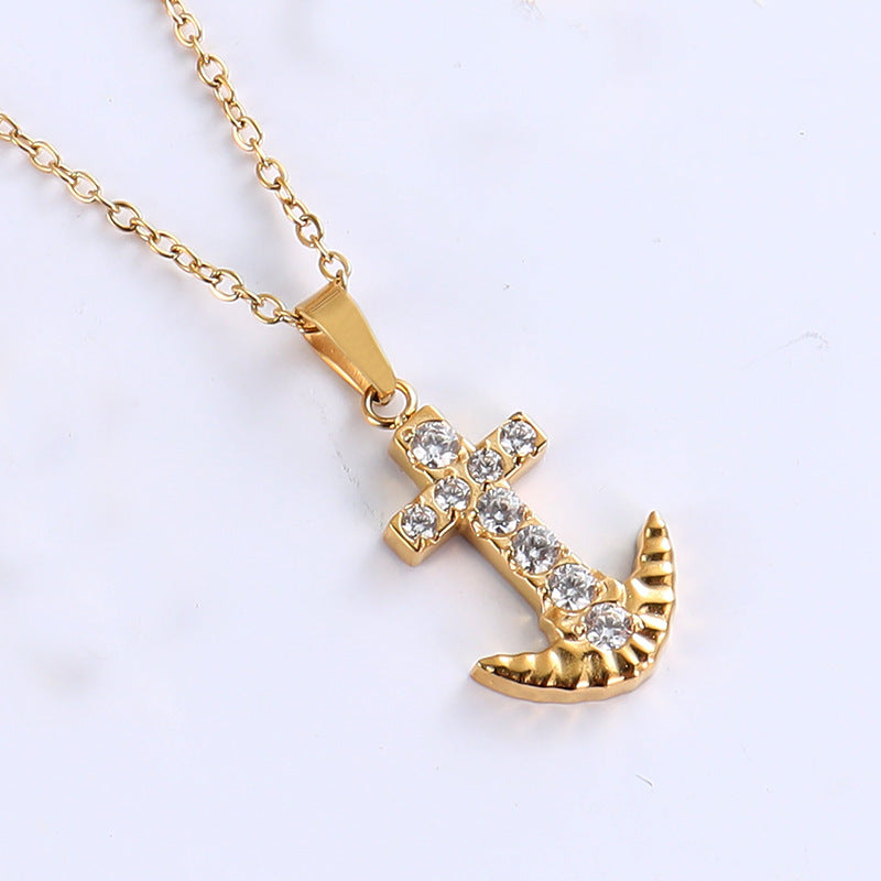Zirconia Stone Pendant Necklace