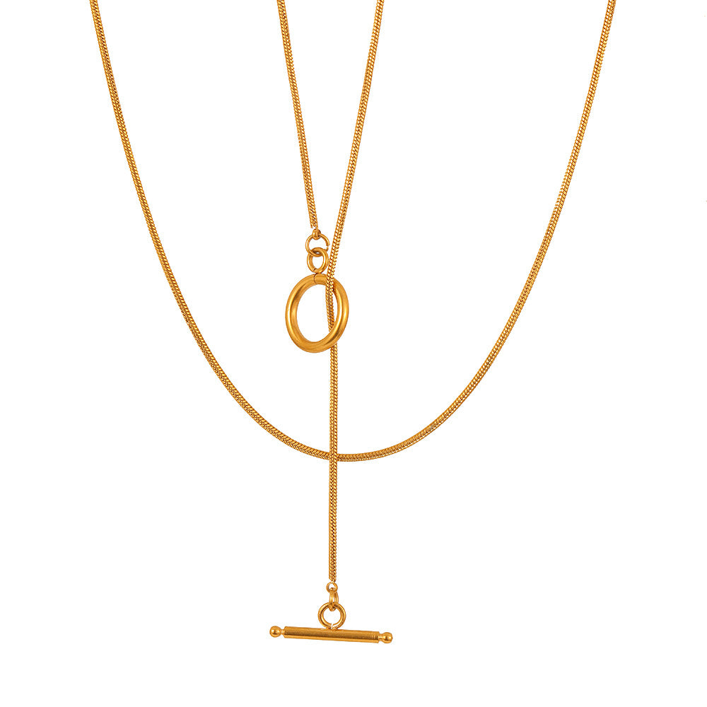 Round Snake Chain Necklace | KAH Jewelry