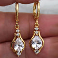 Purple Zircon Teardrop Earrings | KAH Jewelry