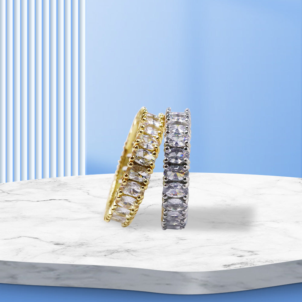 Full Crystal Non-Fade Women's Ring | KAH Jewelry