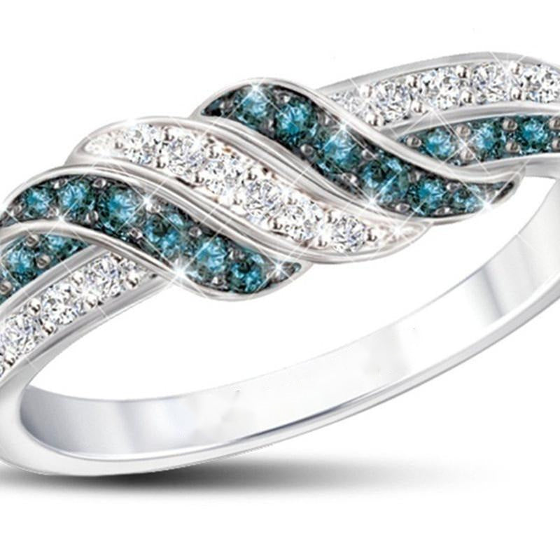 White Sapphire Gemstone Ring | KAH Jewelry