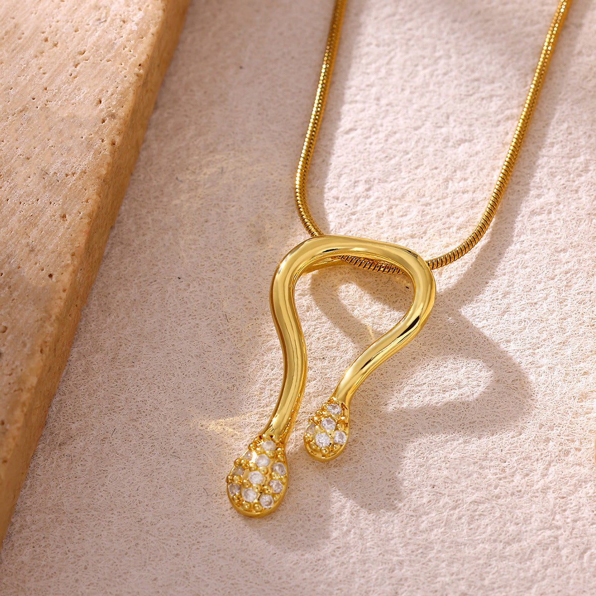 U-Shape Fairy Clavicle Necklace | KAH Jewelry